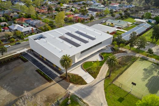 Zauner Construction Pty Ltd - James Fallon High School New Hall - Excellence in Construction of Commercial Buildings $3M-$6M – Drone view