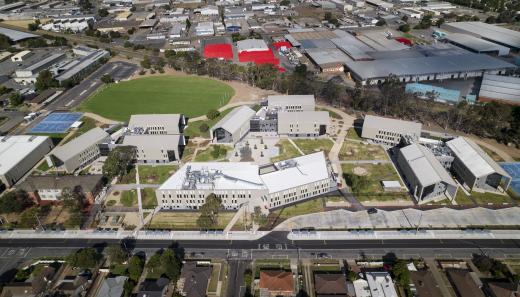 Hansen Yuncken Pty Ltd - Greater Shepparton Secondary College - Excellence in Construction of Commercial Buildings over $6M – Drone view