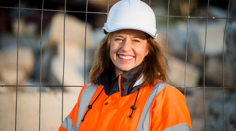 Female builder