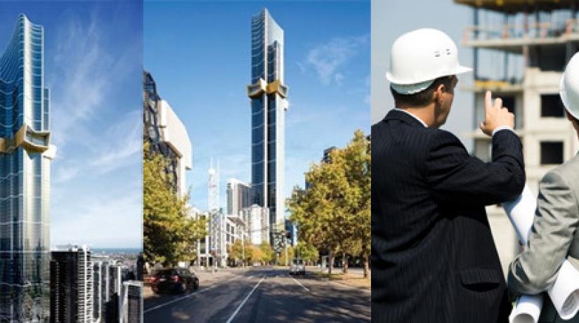 CONSTRUCTION OF THREE MELBOURNE SKYSCRAPERS TO PROVIDE 5800 CONSTRUCTION JOBS