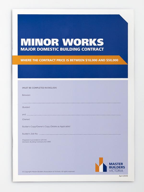 Minor Works Contract ($10k-$50k) (MW-2)