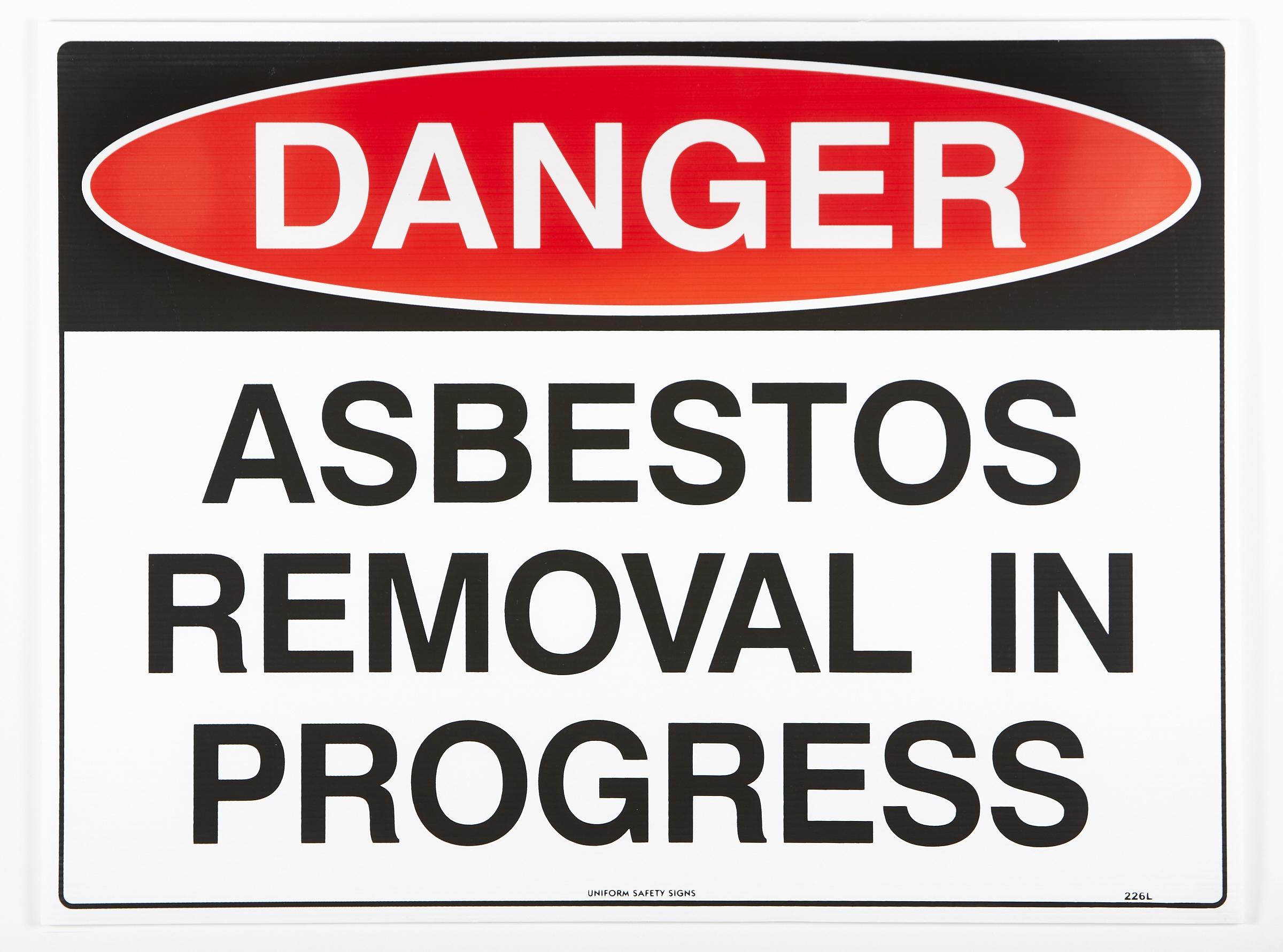 Danger Asbestos Removal In Progress